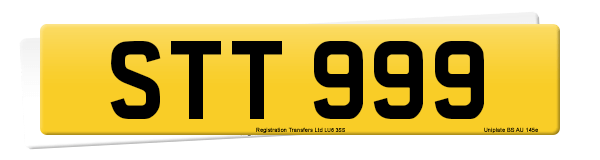 Registration number STT 999